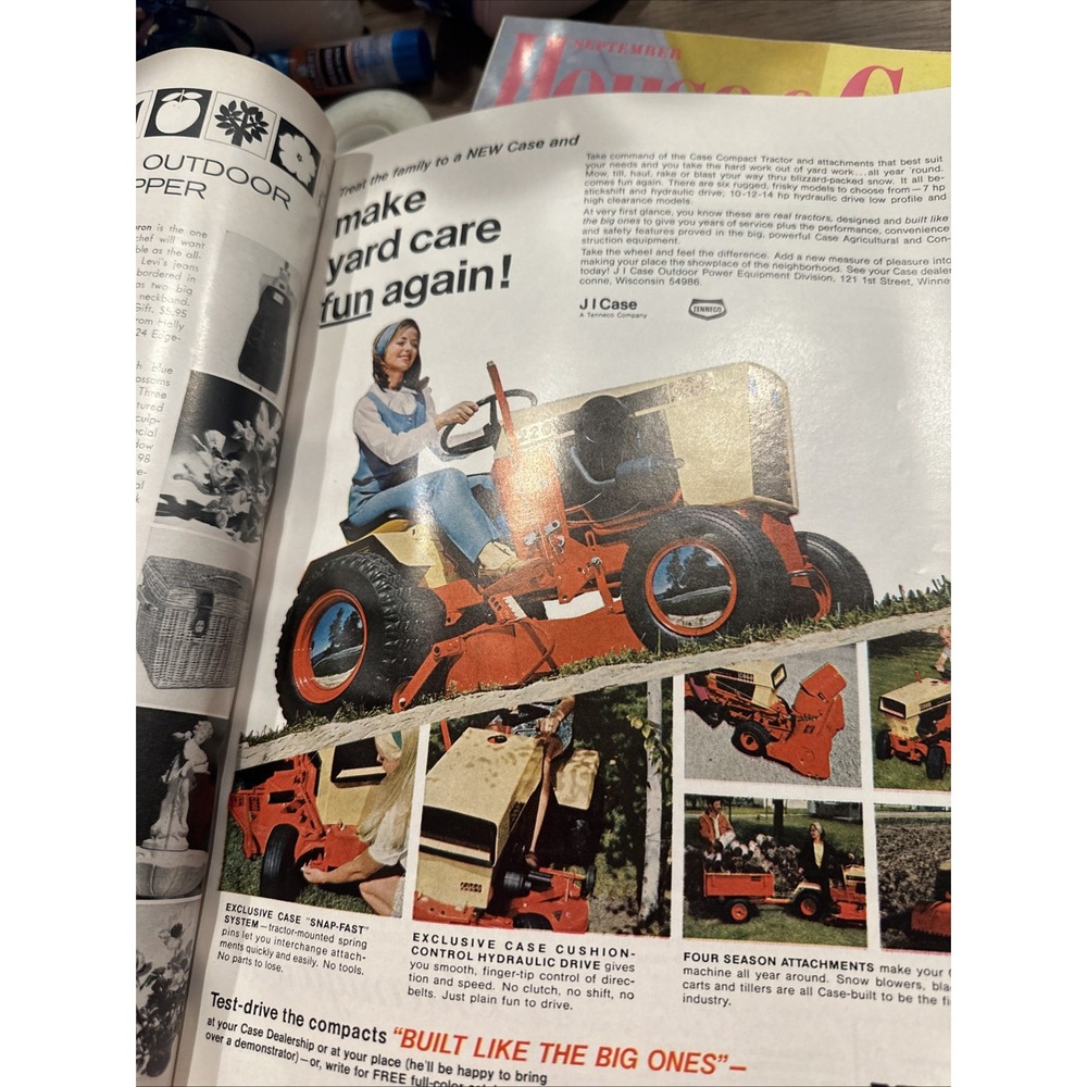 Vintage House Beautiful Gardening & Outdoor Living Magazine 1972 decorating ads - Picture 5 of 8